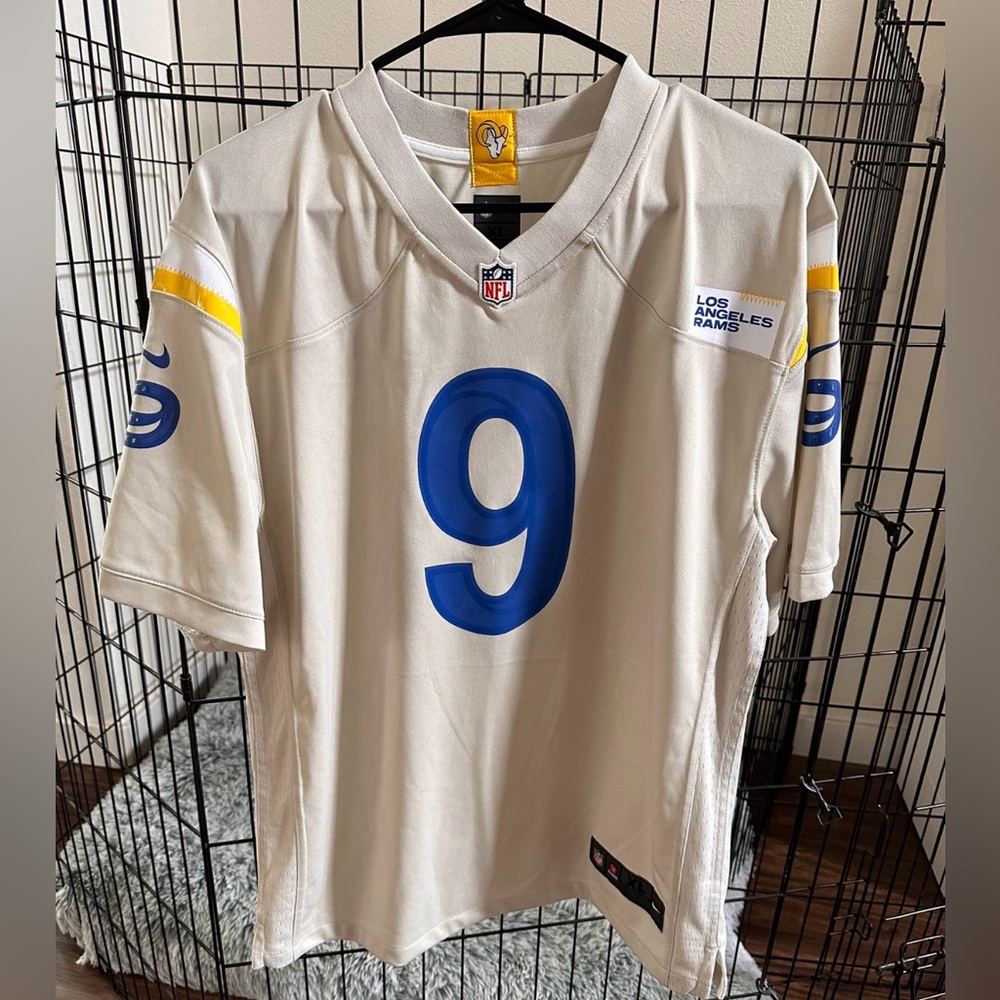 Boys Matthew Stafford LA Rams Bone Jersey